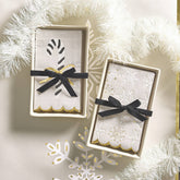 Snowflakes Guest Towels with Ceramic Tray